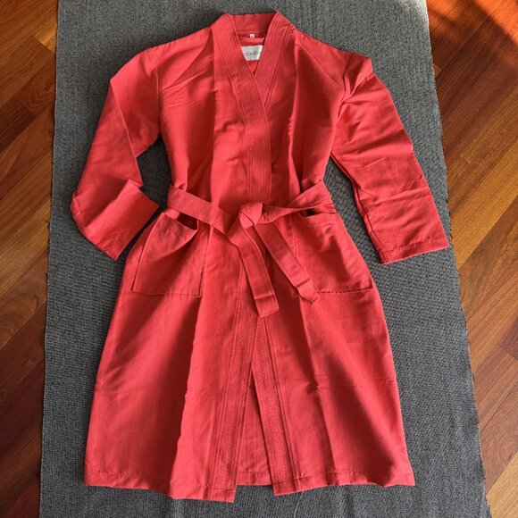 NEW Red Unisex Wrap Robe Soft Microfiber - Picture 12 of 15